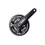 Shimano FC-M311 Altus square taper chainset, 8-speed, 48 / 38 / 28T, black, 175