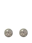 Buckley London The Carat Collection - Clear Halo Solitaire Earrings