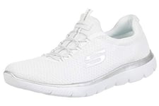 Skechers Femme SUMMITS Sneaker, White, 42 EU