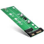 M.2 SATA-adapter 22-pin (7 + 15) SATA III NGFF M.2 SATA-baserad nyckel B/ B + M för SSD