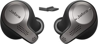 Jabra Evolve 65t True Wireless Earbuds - Microsoft Certified In-Ear, Black 