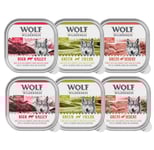 Ekonomipack: Wolf of Wilderness Adult - Single Protein 24 x 300 g - Mixpack: Beef, Turkey, Lamb