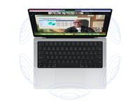 Apple Macbook Pro - M4 - Apple M4 10-Core - 16 Gb Ram - 512 Gb Ssd - 14.2" 3024 X 1964 @ 120 Hz - Wi-Fi 6E, Bluetooth - Silver - Kbd: Dansk