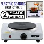 1000W SINGLE ELECTRIC HOT PLATE STOVE PORTABLE TABLE TOP COOKER HOB UTENSIL UK