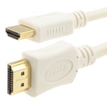 0.25m 25cm HDMI 1.4 High Speed Cable for 3D TV with Ethernet & ARC White 008696