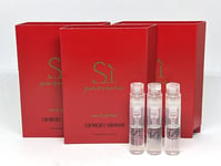 3x Giorgio Armani SI PASSIONE Eau De Parfum (3x 1.2ml Sample Spray) EDP Ladies