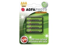 AgfaPhoto batteri - 4 x AAA - NiMH