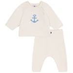 Petit Bateau Stickat 2-delat Klädset I Ull Och Bomull Marshmallow | Vit | 3 months