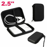 Seagate WD Pouch Black HDD 2.5" Zipper Hard Drive For Protection Case Disk Bag