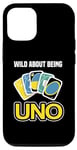 iPhone 14 Pro Board Game Uno Cards Wild about being uno Game Card Costume Case