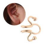 Fake Helix Tragus Piercing Öron Örhänge Ear Cuff utan Hål Guld guld
