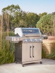 Gourmet Gas & Charcoal Stainless Steel BBQ - 4 Burner