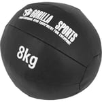 Gorilla Sports - Médecine Ball Cuir Synthétique de 1kg à 10kg - Poids : 8 kg