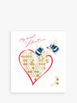 The Proper Mail Company Two Bees Together Valentine's Day Card