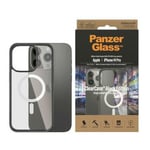 iPhone 14 Pro PanzerGlass ClearCase MagSafe antibakterielt deksel - svart/klar