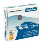 Hæfteklamme Rapid Strong 24/8 kobb 20x2000stk. varenr. 24859200