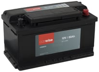 Carwise 80 Ah -G1 - Bilbatteri / Startbatteri - Volvo - VW - Audi - Toyota - BMW - Saab - Ford - Renault