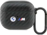 Dėklas BMW BMA3WMPUCA2 AirPods 3 gen cover juodas/juodas Carbon Double Metal Logo