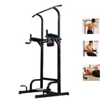 Dip Stands Household Vertical Pull-ups Multi-functional Indoor Horizontal Bars And Parallel Bars Adjustable Bell Carrying Rack Home Fitness Equipment Squat Rack ( Color : Black , Size : 96*68*230cm )