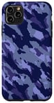 Coque pour iPhone 11 Pro Max Motif camouflage violet violet