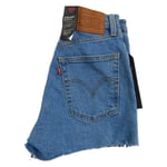 Levi Ribcage Denim Shorts Premium Big E Hot Pants Daisy Dukes W25 Size 6 (P9674)