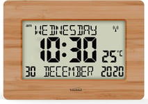 Youshiko Radio Controlled Silent Large LCD Wall Clock (Offical UK Version) Auto 