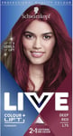 Schwarzkopf LIVE Colour + Lift, Long-Lasting 1 Count (Pack of 1), Deep Red 