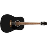 Fender FA-25 Alternative Series Dreadnought Guitare Acoustique, Guitare pour Débutants, avec 2 ans de Garantie, Couleur Noir