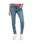 Levi's Womenss Levis 711 Skinny New Sheriff Jeans in Light Blue Cotton - Size 29 Short
