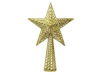 Toppstjärna För Julgran Med Guldglitter