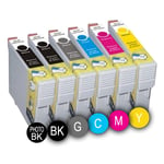 PACK 6 x ENCRES COMPATIBLES INKPRO MULTICOLORESE PGI525 BK - CLI52PACK 6 x Y FOR CANON MG5200
