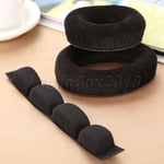 Black Soft Earpads & Headband For Headphones Sennheiser HD545/565/580/600/650