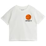 Mini Rodini GOTS Basketball T-skjorte Hvit | Hvit | 92/98 cm