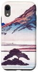 Coque pour iPhone XR Paysage de montagne Fuji Vintage Japanese Ukiyo-e Woodblock