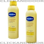 2 X Vaseline Intensive Care Essential Healing Spray Body Lotion 190ml