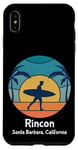 Coque pour iPhone XS Max Rincon Santa Barbara California Surf Vintage Surfer Beach