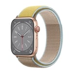 Nylon klokkerem Apple Watch 9 (45mm) - Camel