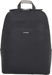Calvin Klein Women's Business Backpack_Saffiano K60K611676, Black (Ck Black/Sand Pebble), OS
