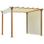 Outdoor Retractable Pergola Gazebo Garden Sun Shade Canopy Shelter