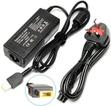 65W Lenovo Laptop Charger 20V 3.25A AC Adapter for LenovoThinkPad X/E/S/L/B/U/T/K/Z/Y/G/Yoga Helix Flex Series with Power Supply Cord Plug
