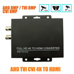 4 in 1 TVI CVI AHD to HDMI Video Adapter Converter BNC 1080P 4K For Camera CCTV