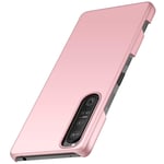 anccer Compatible with Sony Xperia 1 III Case, [Anti-Drop] Slim Thin Matte Hard Case, Full Protective Cover For Sony Xperia 1 III (Rose Gold)