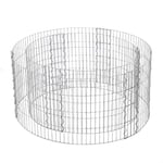 SONGMICS Hög rund gabion för stenar, metallgabionbur och korg, 90 x 40 cm (dia. x H)