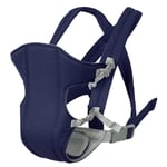 1pc Newborn Infant Baby Carrier Backpack Breathable Front Ba Navy Blue
