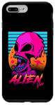 Coque pour iPhone 7 Plus/8 Plus Vice extraterrestre | 1985 Alien de la Nouvelle Vague Rétro