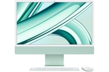 iMac Apple iMac 24" ecran retina 4,5K 512Go SSD 8Go RAM Puce M3 CPU 8 coeurs GPU 10 coeurs Vert Nouveau