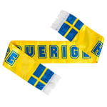 Sverige Satin Halsduk - Gul/Blå - merchandise, storlek One Size
