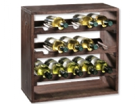 Kesper 69243, 15 flasker, Furutre, Brun, Veggmontert Vin rack