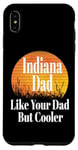 Coque pour iPhone XS Max Papa de l'Indiana aime ton père mais un père plus cool et drôle qui dit