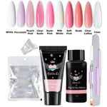 CabelosCo Gelenaglar- Poly Gel 30g Nails Kit Nude Pink